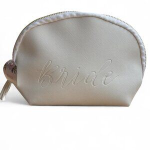Bride Makeup Bag Bridal Cosmetic Pouch Wedding Day Clutch Travel Toiletry Gift